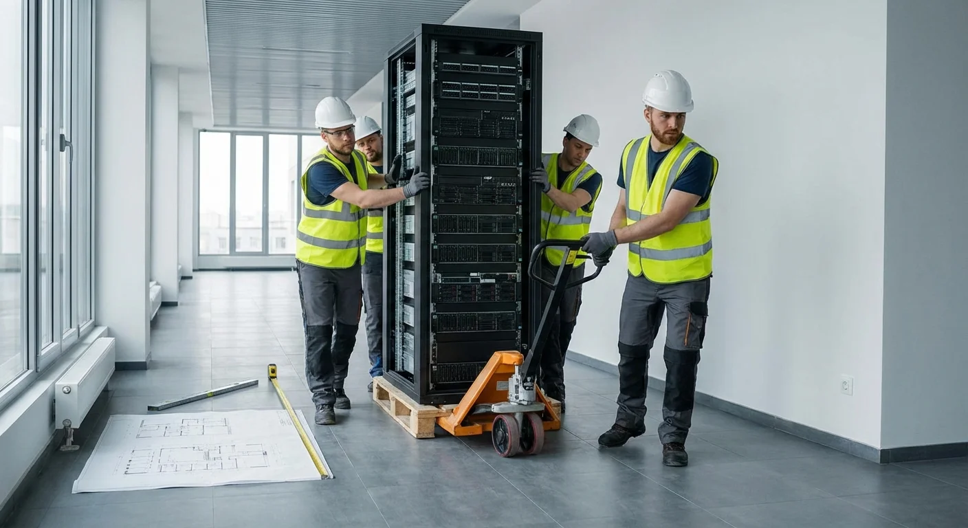 Server rack and heavy server delivery: how to prepare the site | GSE