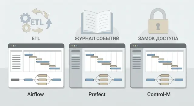 Как выбрать оркестратор задач: Airflow, Prefect или Control-M