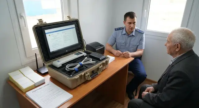 Переносной комплект для выездного приема граждан: состав и запуск
