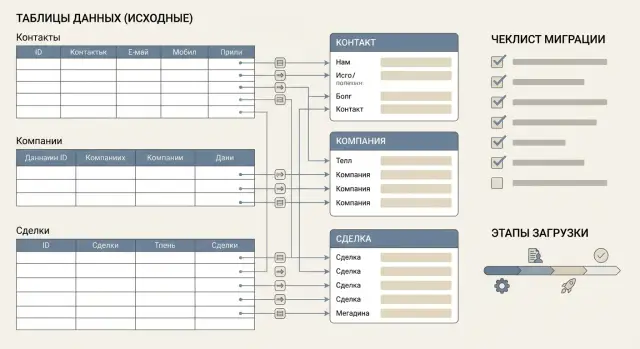 Миграция данных в CRM: поля, дедупликация и загрузка