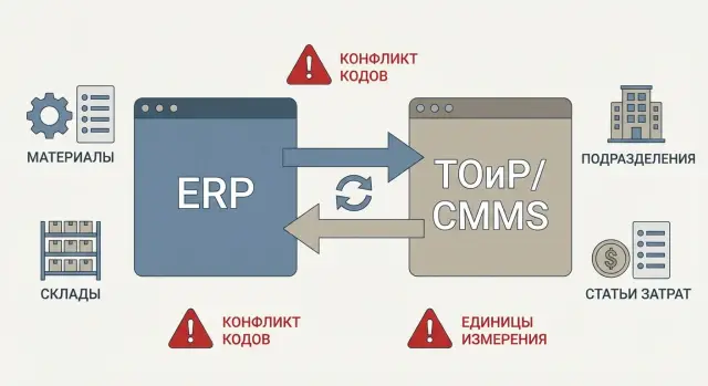 Синхронизация справочников ERP и ТОиР: что едино и кто главный