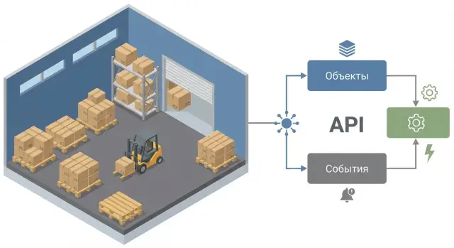 Минимальный контракт API для продаж и склада: сущности и события
