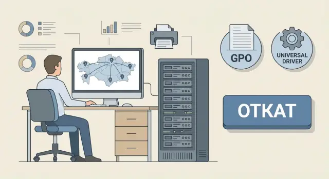 Развертывание драйверов принтеров: print server, GPO и откат
