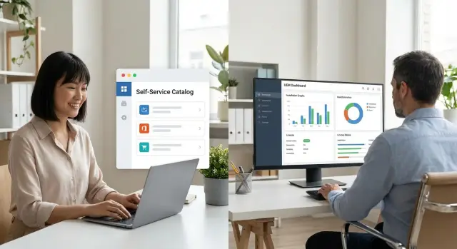 Самообслуживание по установке ПО через UEM: каталог и контроль