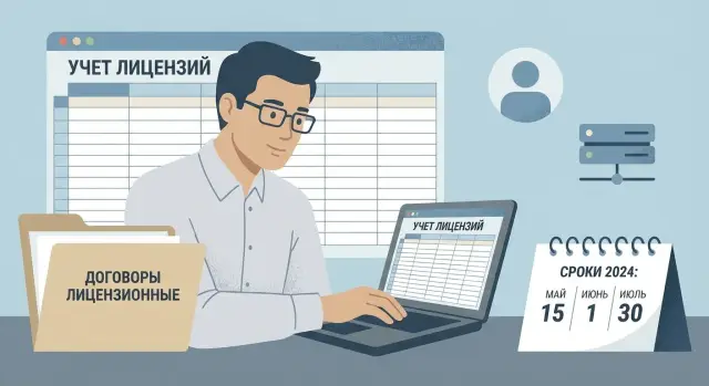 Реестр лицензий без CMDB: шаблон полей и правила обновления