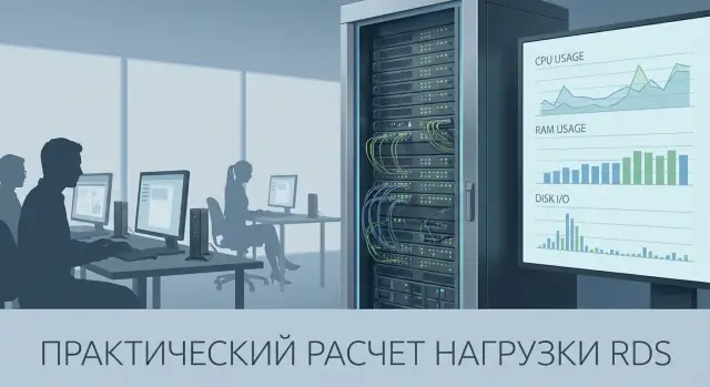 Расчет нагрузки RDS: CPU, RAM и профили без очередей