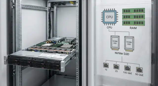 Dell PowerEdge R660 для Kubernetes: CPU, RAM, NVMe и сеть
