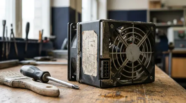 A noisy server in the office can be made quieter