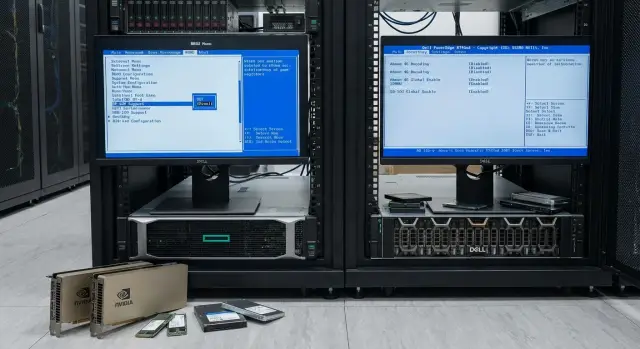 PCIe passthrough для GPU и NVMe: BIOS/UEFI на HPE и Dell