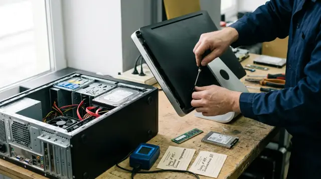 Which costs less over five years, an all-in-one or desktop PC?