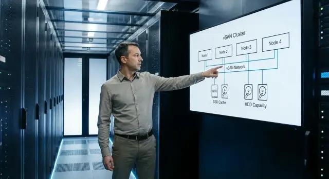 Внедрение Lenovo ThinkAgile VX: узлы, сеть и диски под vSAN