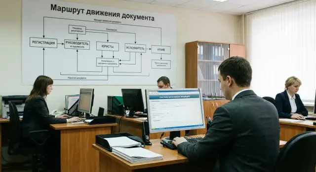 Система внутренней корреспонденции: модель учета и контроля