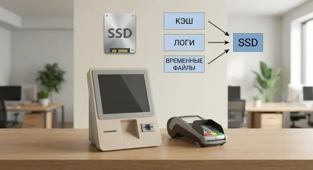 Снижение износа SSD на киосках: кэш, логи и запись
