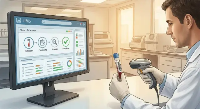 Разработка LIMS для лаборатории: трассировка и выдача результатов