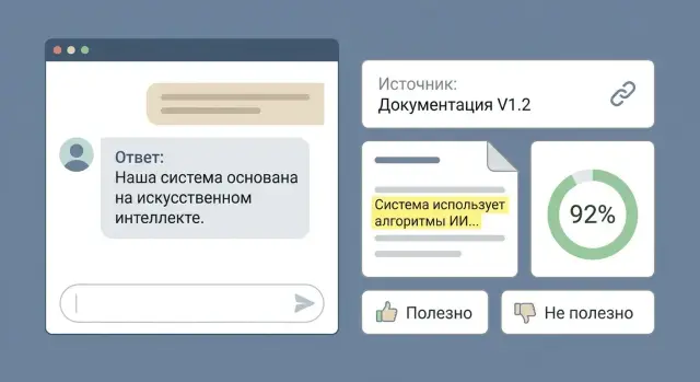 Как заставить LLM цитировать: UX для уверенности и проверки