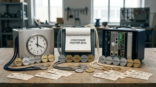 SLA for critical equipment across 20 branches