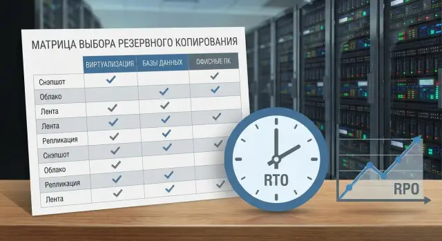Выбор системы резервного копирования: RTO/RPO и сценарии