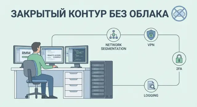 RMM в закрытом контуре: выбор Tactical RMM, MeshCentral, RustDesk