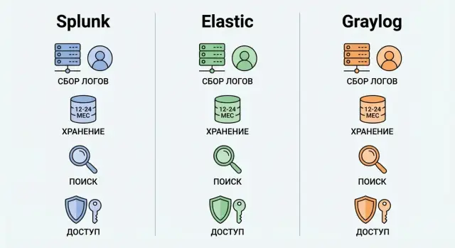 Централизованное логирование: выбор Splunk, Elastic или Graylog