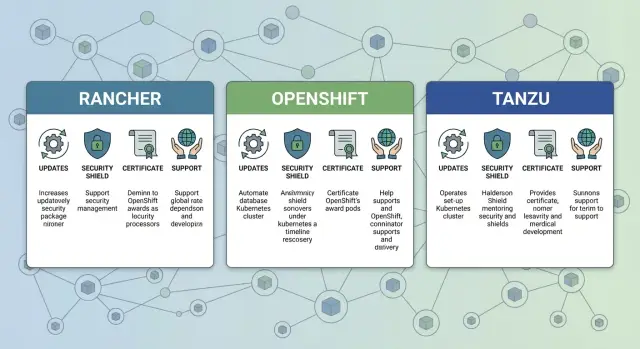 Сравнение Rancher, OpenShift и Tanzu для enterprise Kubernetes
