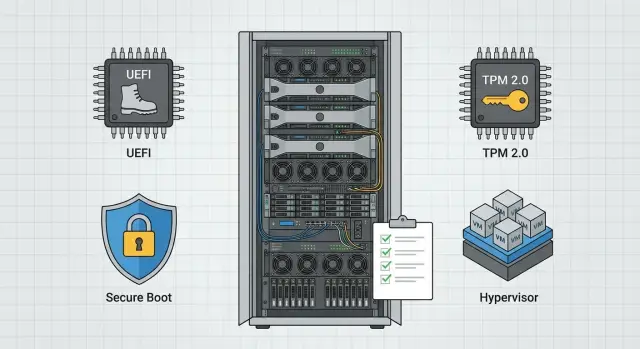 Secure Boot и TPM на серверах: чек-лист без поломки гипервизора