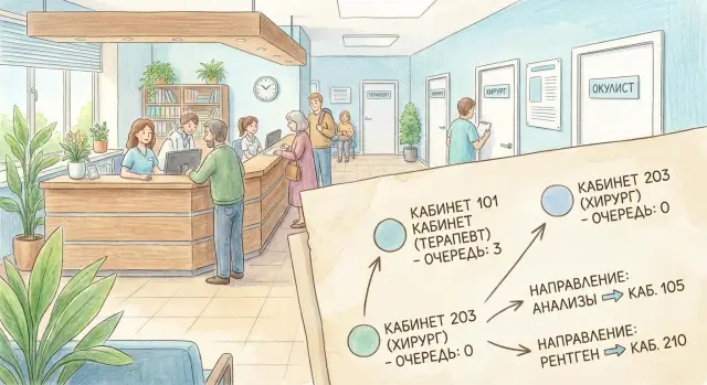 Разработка МИС для поликлиники: расписания, очереди, кабинеты